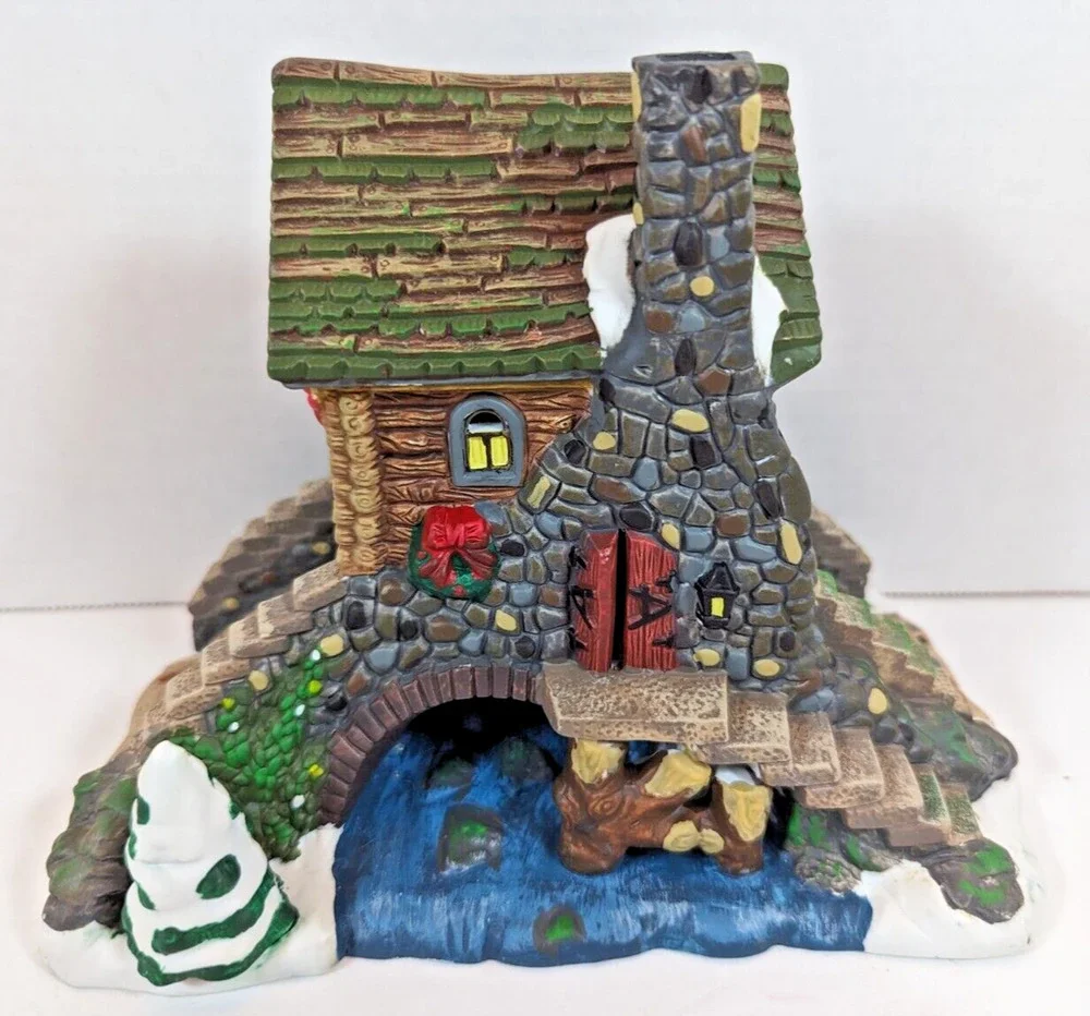 Stone Bridge With House 2001 Santa's Workbench Collection MIB